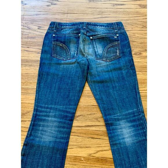 Joe Jeans 28 Honey Fit Curvy Medium Wash Low Rise Bootcut Stud Rhinestone Warhol - Picture 14 of 14